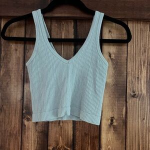 Urban Outfitters Out From Under Ribbed tank; light grey: S